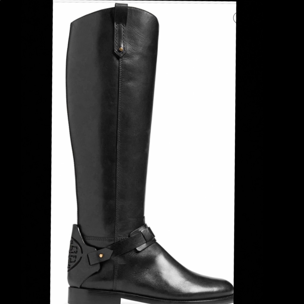 SOLD Tory Burch black Derby boots 9.5